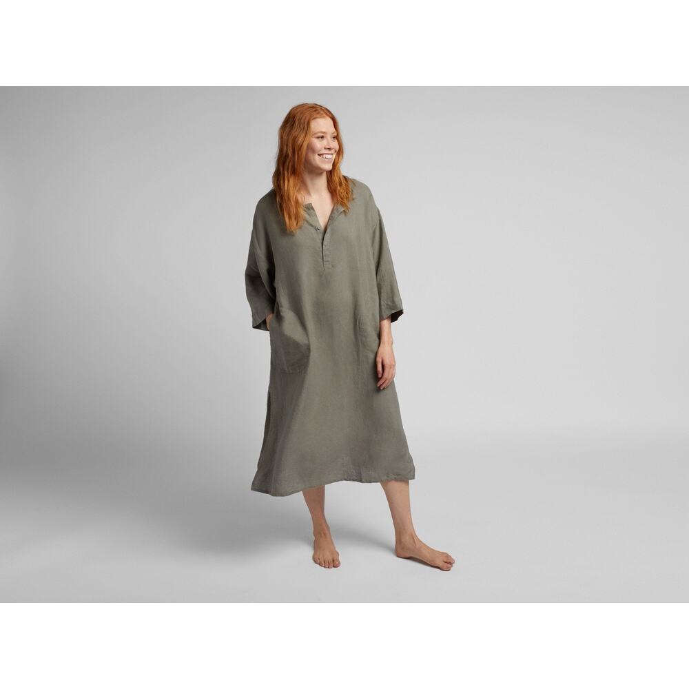 Parachute Womens Moss Linen House Dress Size Medium NWT